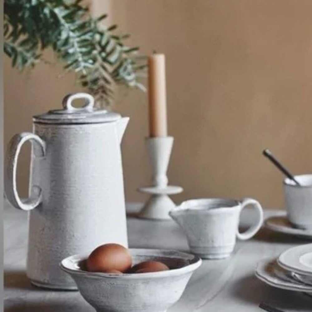 NEW - Anthropologie The Glenna Italian Earthenware Teapot Pitcher